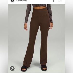 Lululemon Groove Super High Rise Flared Pant Nulu Java